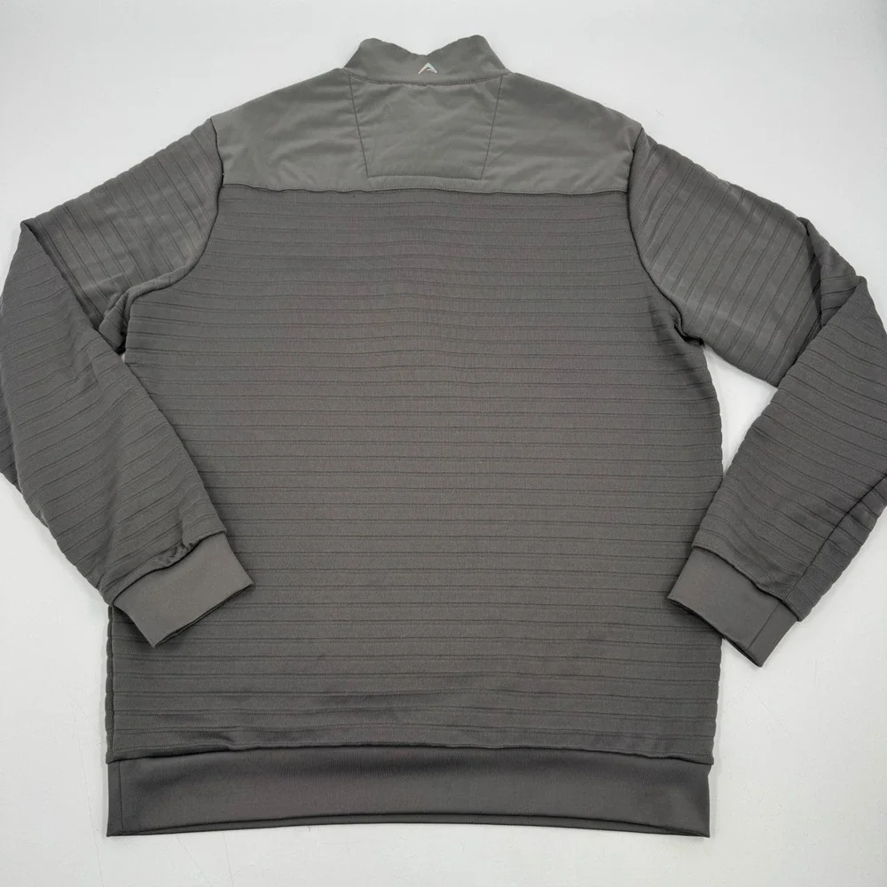 Antigua MCC Michelbook Mens Pullover Golf Sweater Quarter Zip Size M‎ Gray